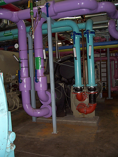 boiler room pipes