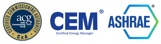 CCA, CEM, Ashrae logos